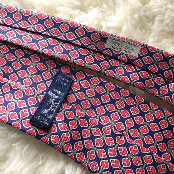 Hermes Paris 100% Silk Tie Made in France 7271 MA - Picture 12 of 16